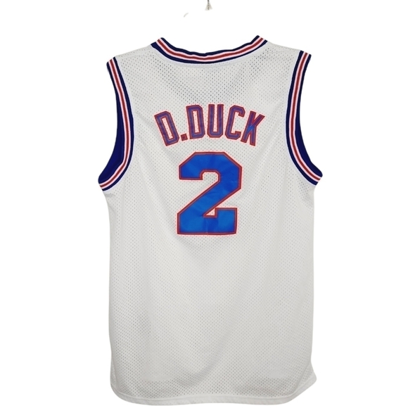 Space Jam Tune Squad Daffy Duck Champion Jersey Sz Medium 90's Michael Jordan - Picture 2 of 14